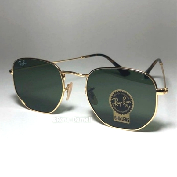 Ray Ban Hexagonal RB3548N Green Lens New - Picture 4 of 13